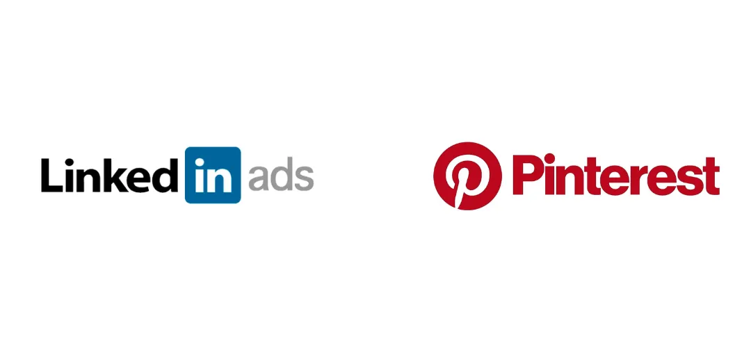 Logo's van LinkedIn en Pinterest als partner
